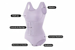 body cinta com zíper