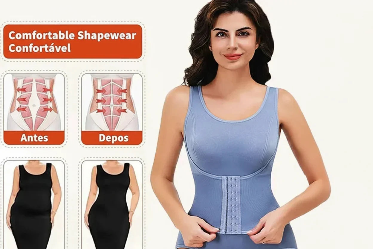 body cinta com zíper
